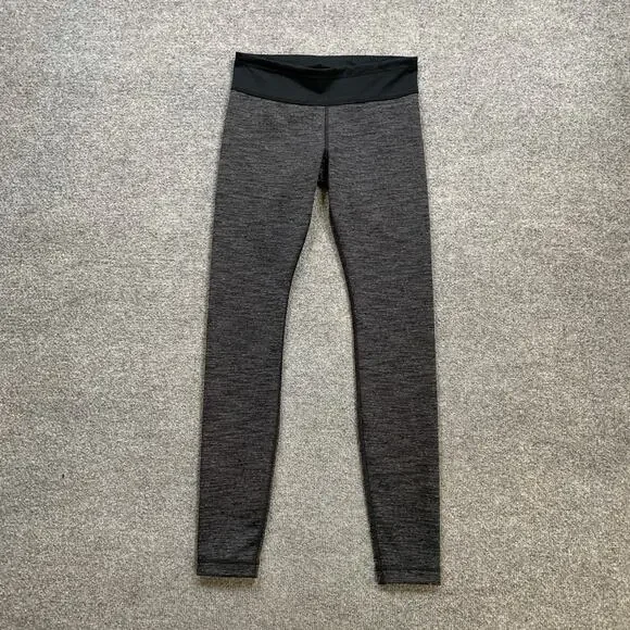 Under Armour Leggings Womens S Small Grey Black Fitted All Season Gear Stretch - Picture 2 of 11